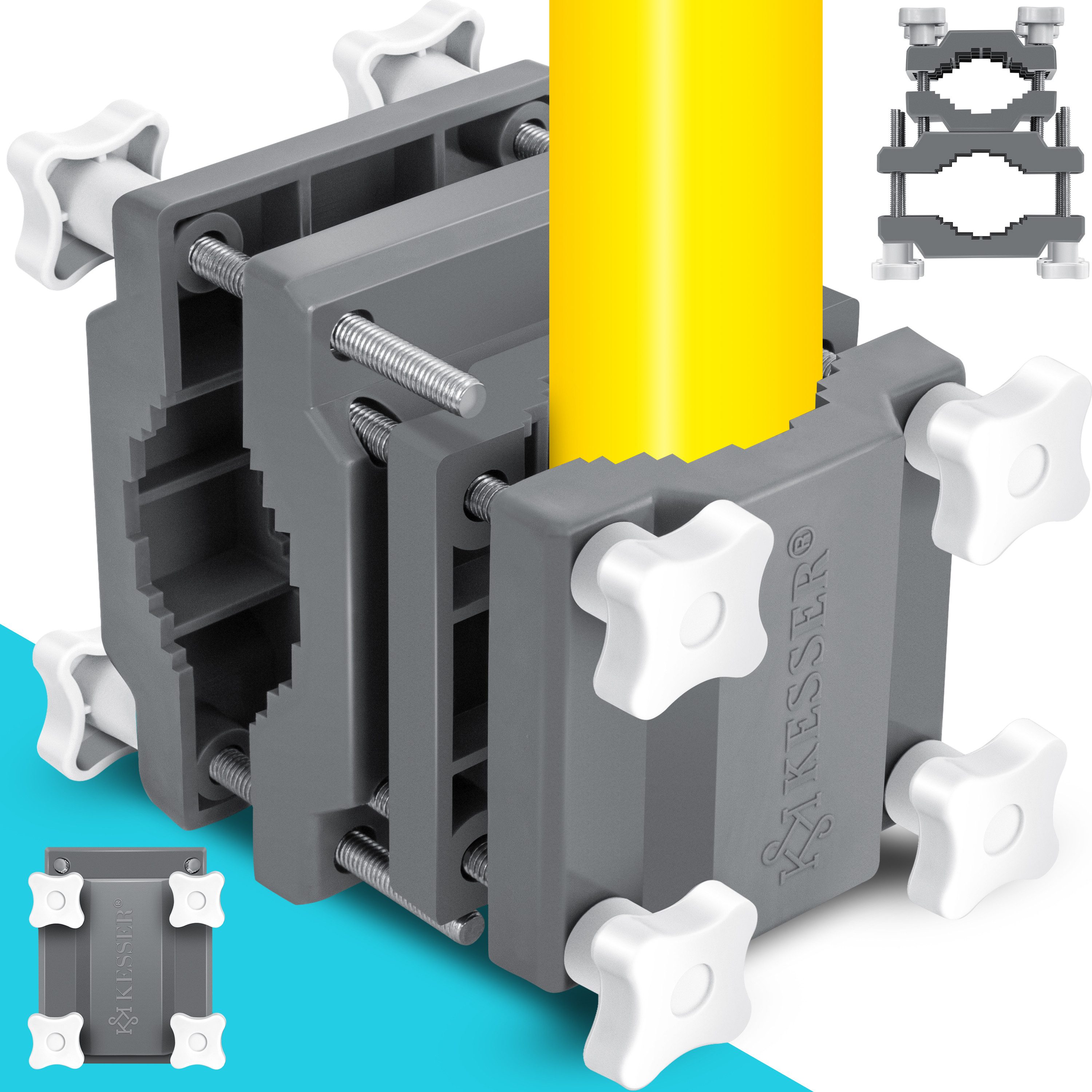 KESSER Schirmhalter, Premium Sonnenschirmhalter Universal Balkongeländer Schirm