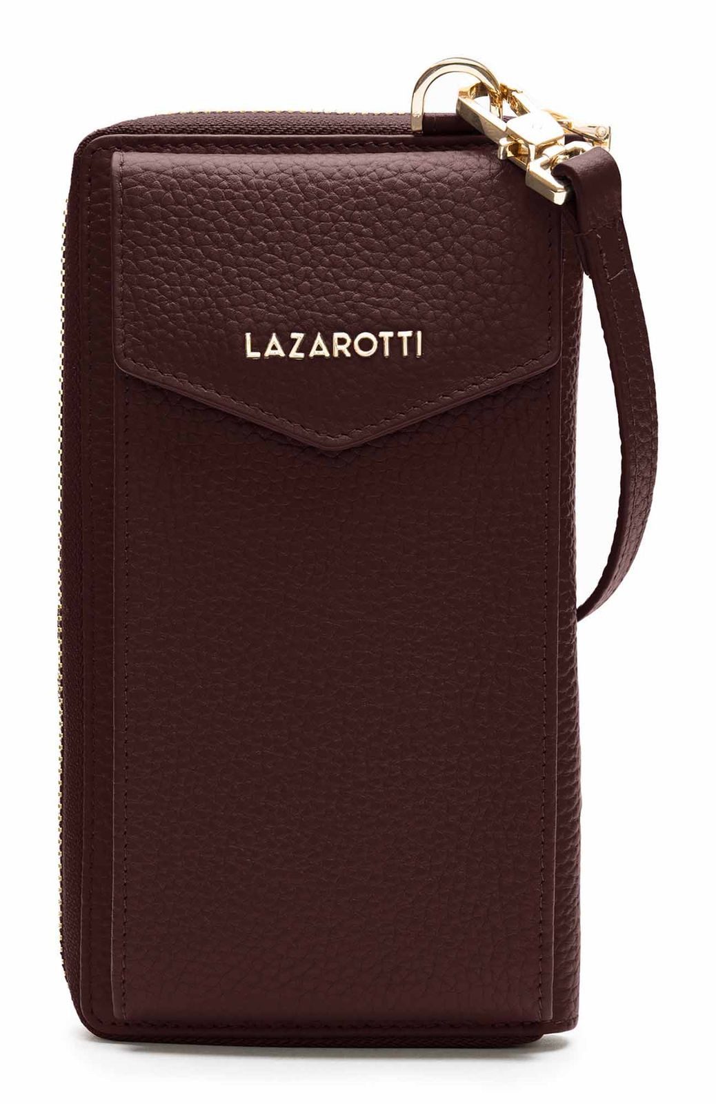 Lazarotti Geldbörse Zip Around Wallet With Phone Pocket, aus echtem Leder