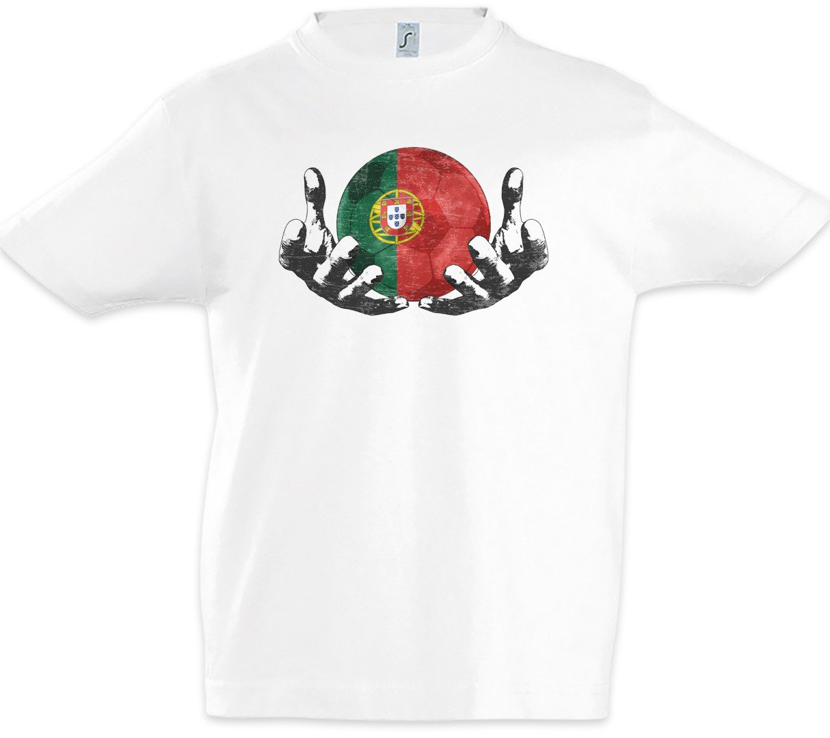 Print-Shirt Portugal Football Magic Ball Kinder T-Shirt Portugiesisch