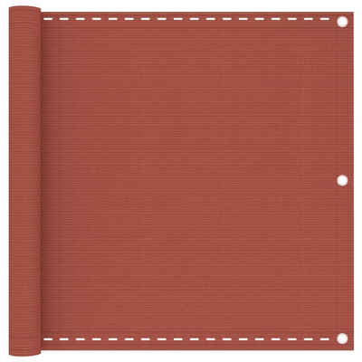 vidaXL Balkonsichtschutz Balkon-Sichtschutz Terracotta-Rot 90x600 cm HDPE