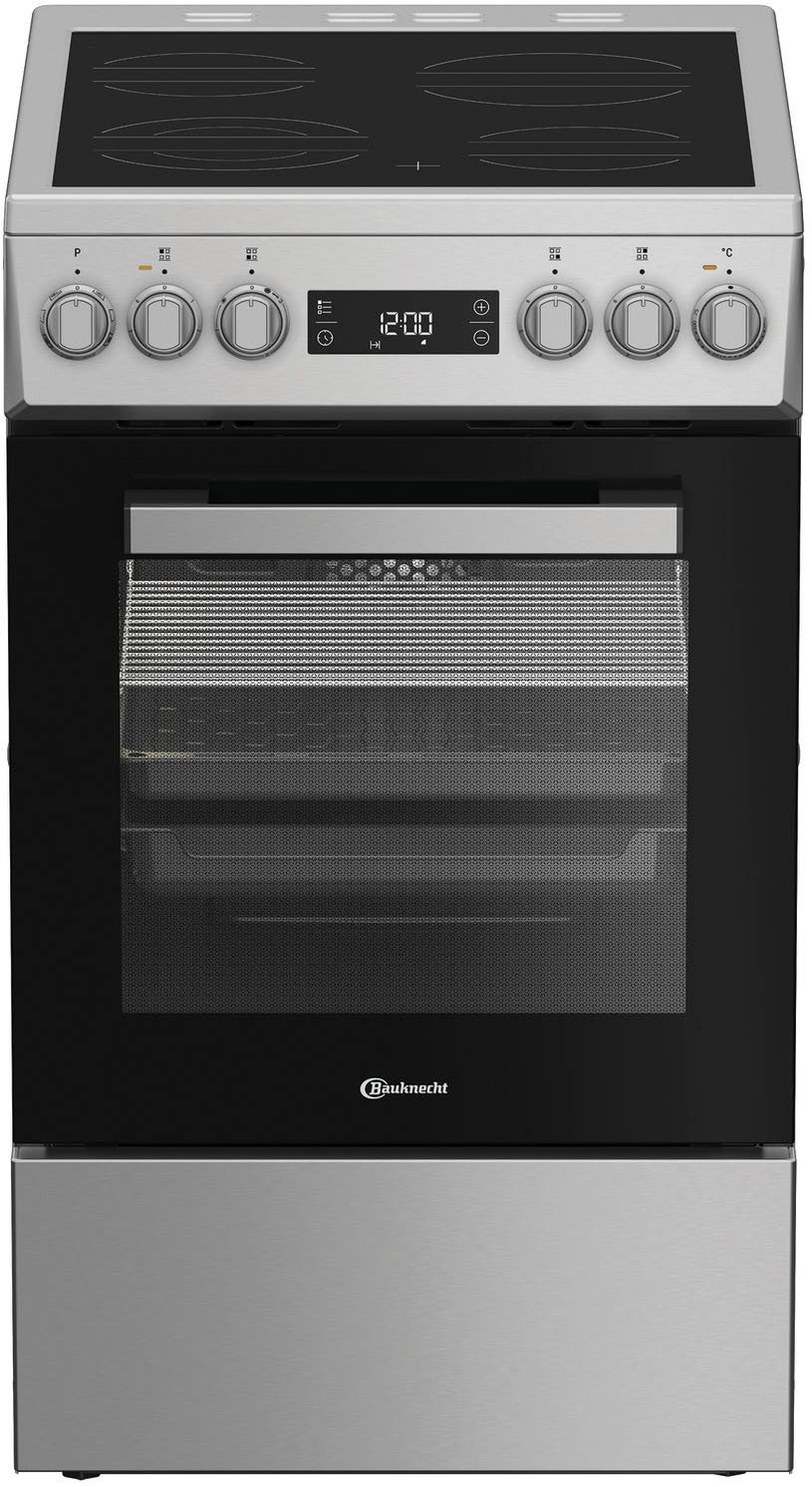 BAUKNECHT Elektro-Standherd B5V8LMX, Hydrolyse, Heißluftbackofen mit 8 Funktionen und leichter Reinigung
