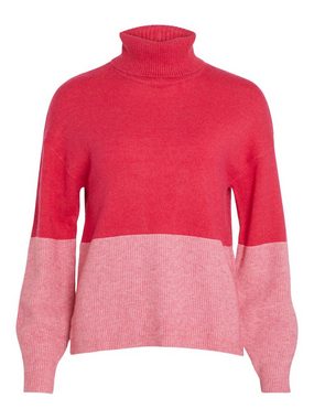 Vila Rollkragenpullover VIRIL BLOCKING ROLL-NK L/S KNIT TOP-NOOS in Colorblock Optik