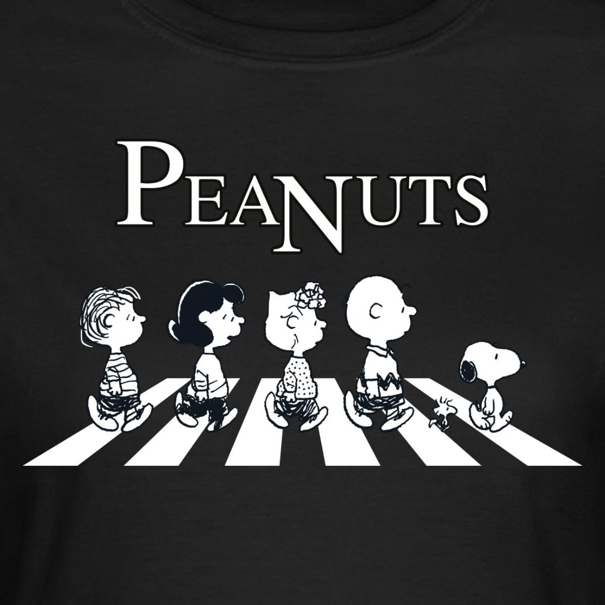 Spreadshirt T-Shirt Peanuts and Friends Abbey Road Frauen T-Shirt (1-tlg)