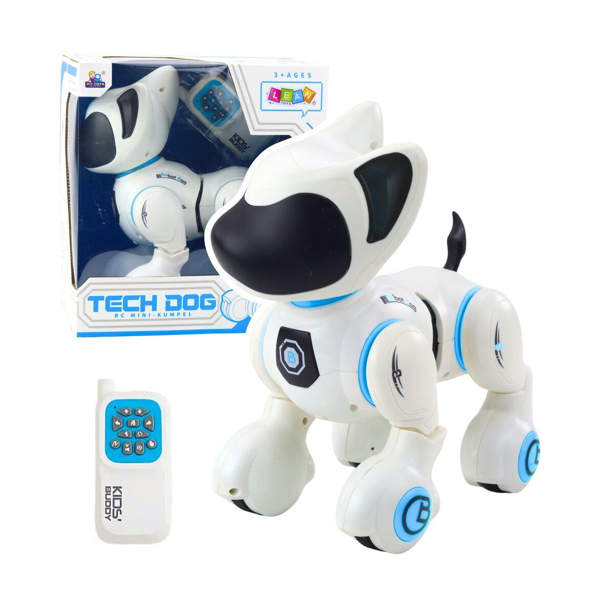 Wisam RC-Auto Interaktiver Roboterhund mit Fernbedienung, Licht und Ton
