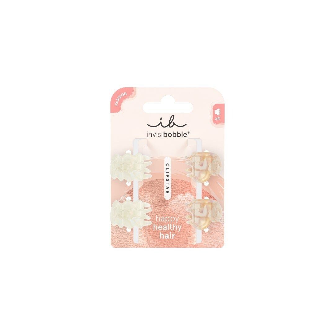 invisibobble Haarspange Haarclip Clipstar XS Petit Rainbow 4 Stück