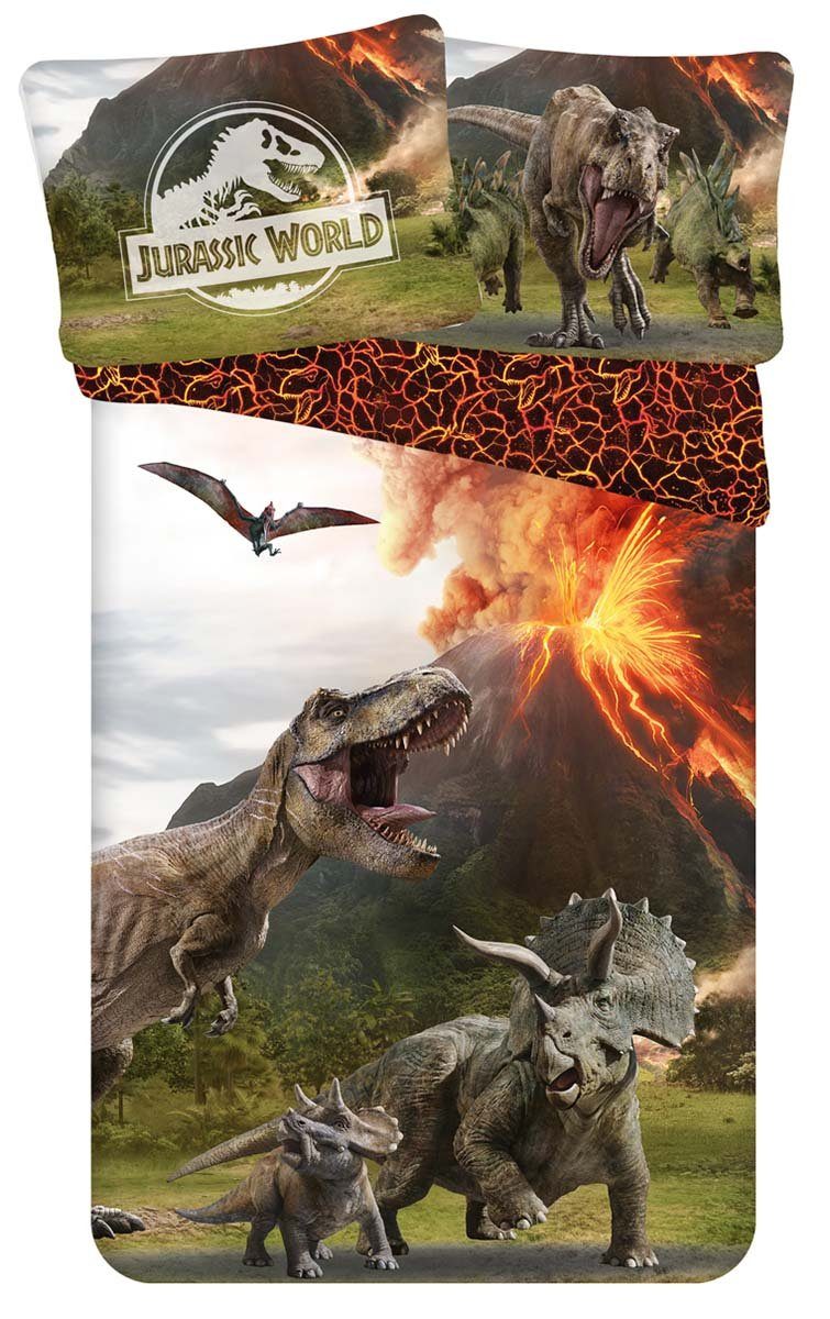 Jurassic World Kinderbettwäsche Jurassic World, Renforcé, 2 teilig