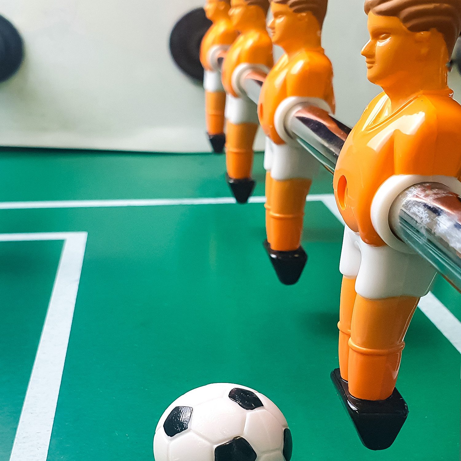 eyepower Tischfußballspiel Figuren - 22 Kickerfiguren Brasilien Niederlande - 13 mm Tischkicker (22-tlg), Tischfußball Ersatzfiguren - Kicker Figurenset - Kickerspieler Ersatz