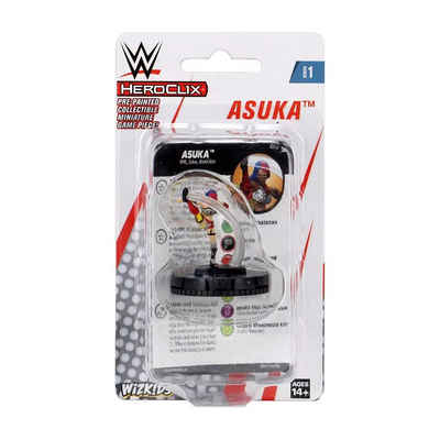 WizKids Merchandise-Figur Asuka HeroClix WWE Figur, Kampffigur Expansion Pack mit Spielkarte, (Figur mit Sockel), WWE HeroClix Asuka Figur