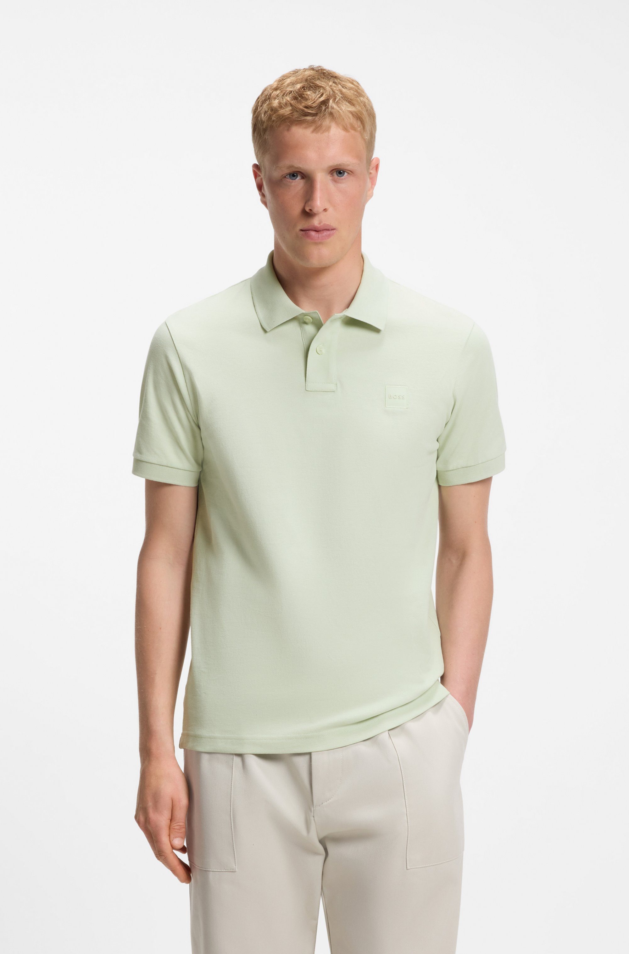 BOSS ORANGE Poloshirt Passenger Regular Fit Classic Stretch Pique Polo, pflegeleicht, Baumwolle mit Elasthan