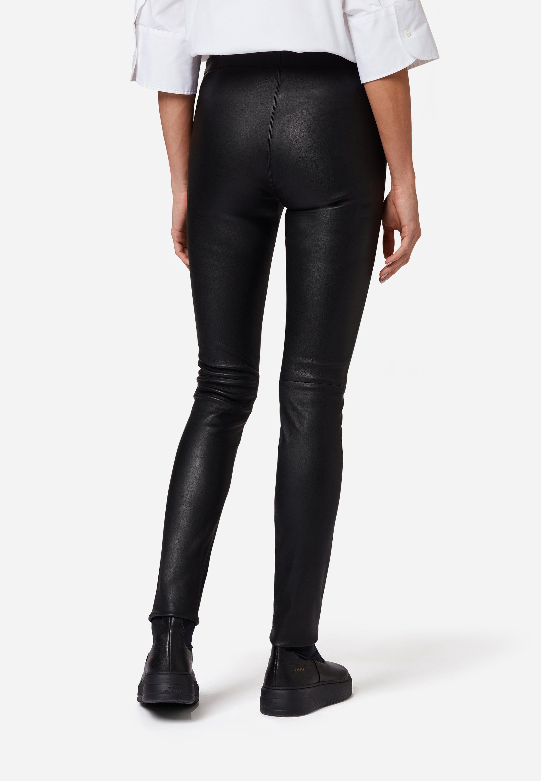 RICANO Lederhose Astroid Lederhose aus Stretch-Lamm-Leder mit klassischer Optik