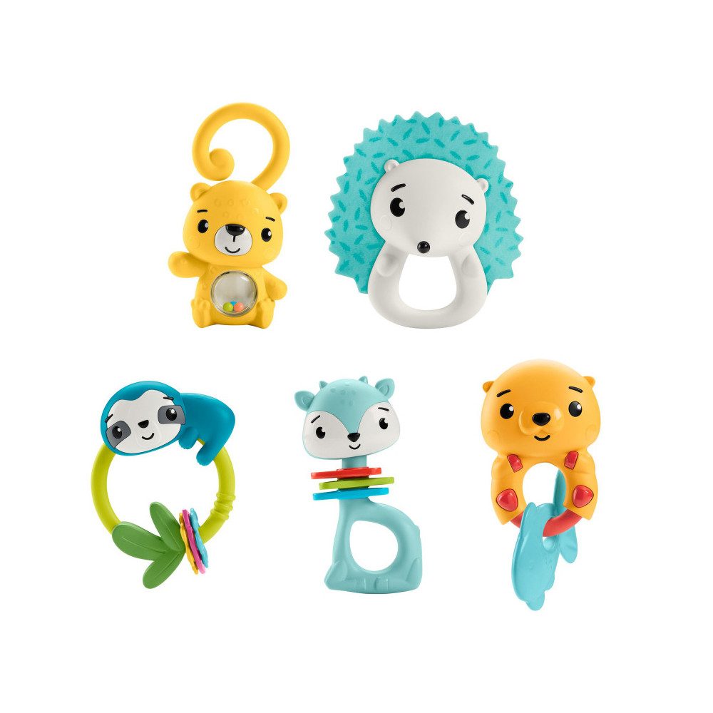 Mattel® Beißring Fisher-Price Tierische-Aktivitäts Beißringe