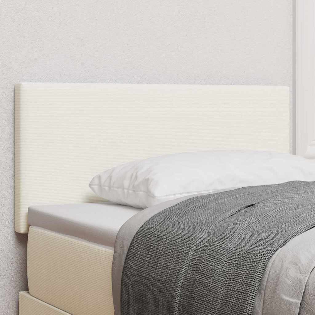 vidaXL Bett Kopfteil Creme 100 cm Cordstoff (1-tlg)
