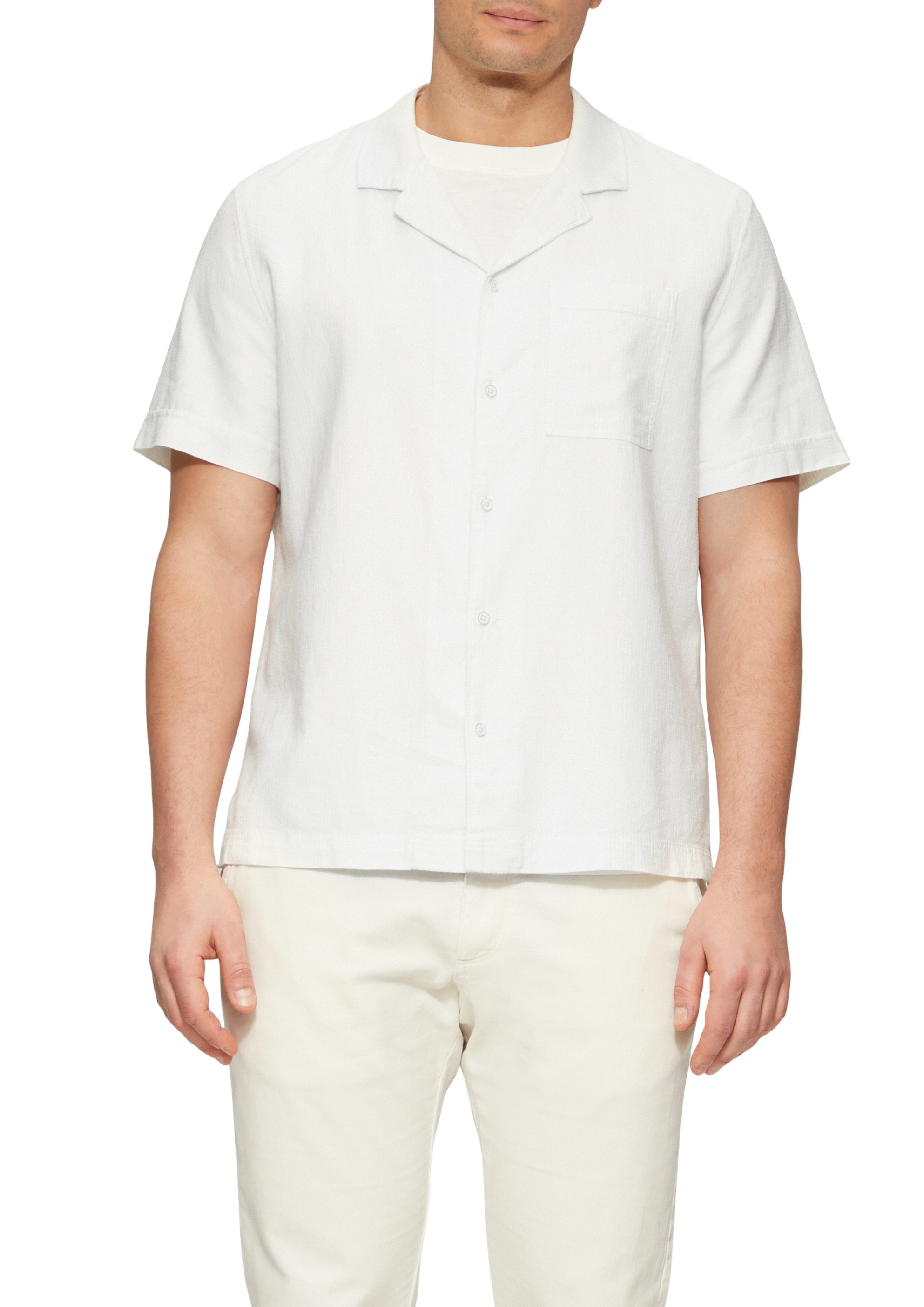 s.Oliver Kurzarmhemd mit Struktur Muster günstig online kaufen