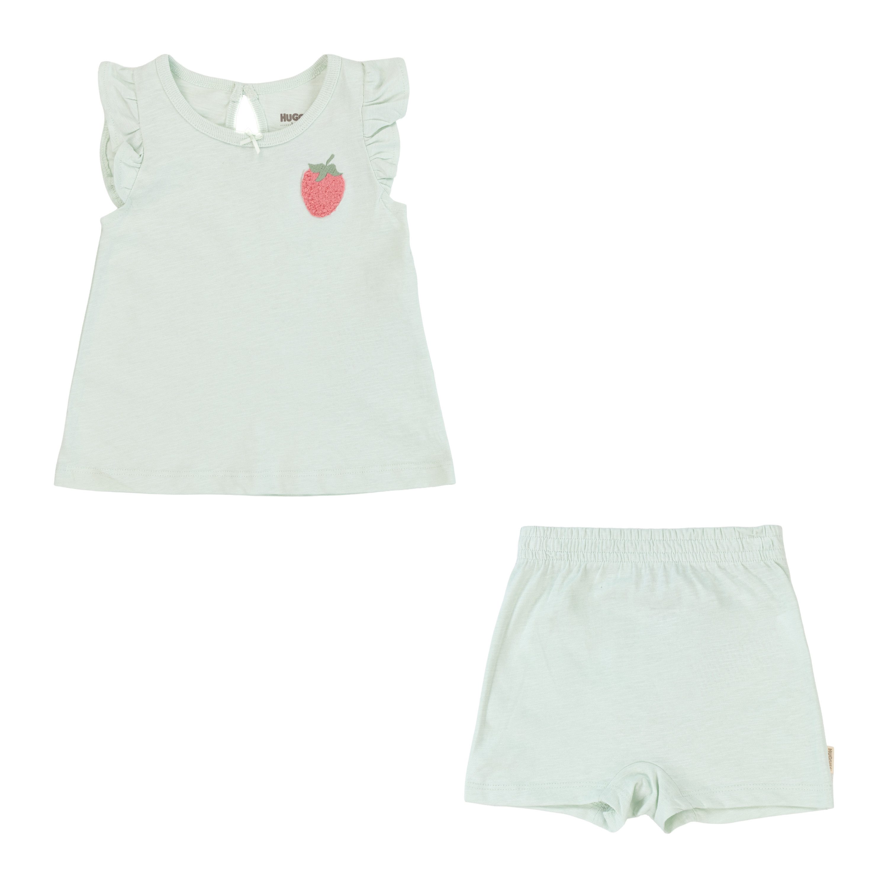 HUGGIES babywear Bluse & Shorts HUGG 2PC SETS (Set, 2-tlg) mit Stickerei