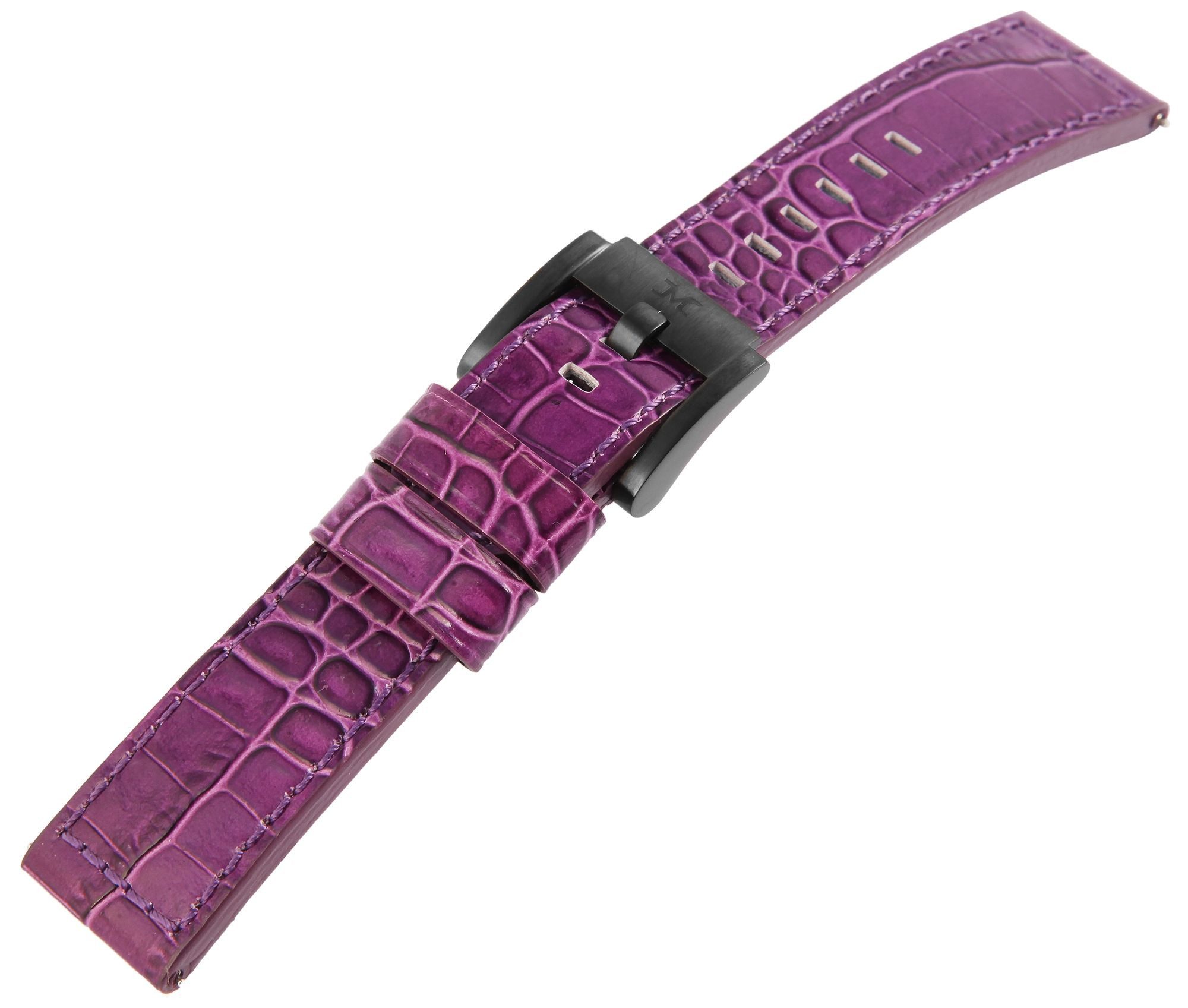 TW Steel Uhrenarmband 8400035 TW-Steel Echtleder-Uhrenarmband, lila, 22 mm