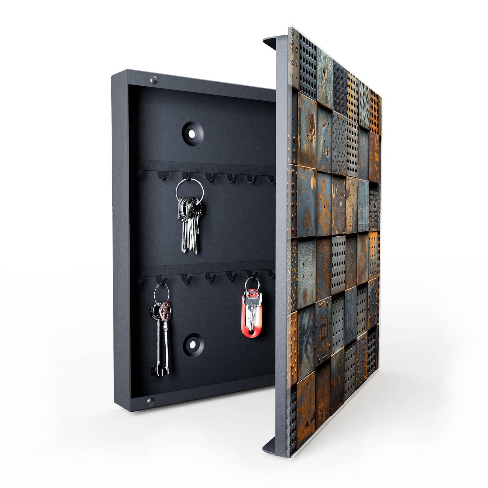 Primedeco Schlüsselkasten Magnetpinnwand mit Glasfront Gelochte günstig online kaufen