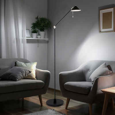 Steinhauer LIGHTING LED Stehlampe, Leuchtmittel inklusive, Warmweiß, Stehlampe Touchdimmer Standleuchte verstellbar LED Wohnzimmerleuchte