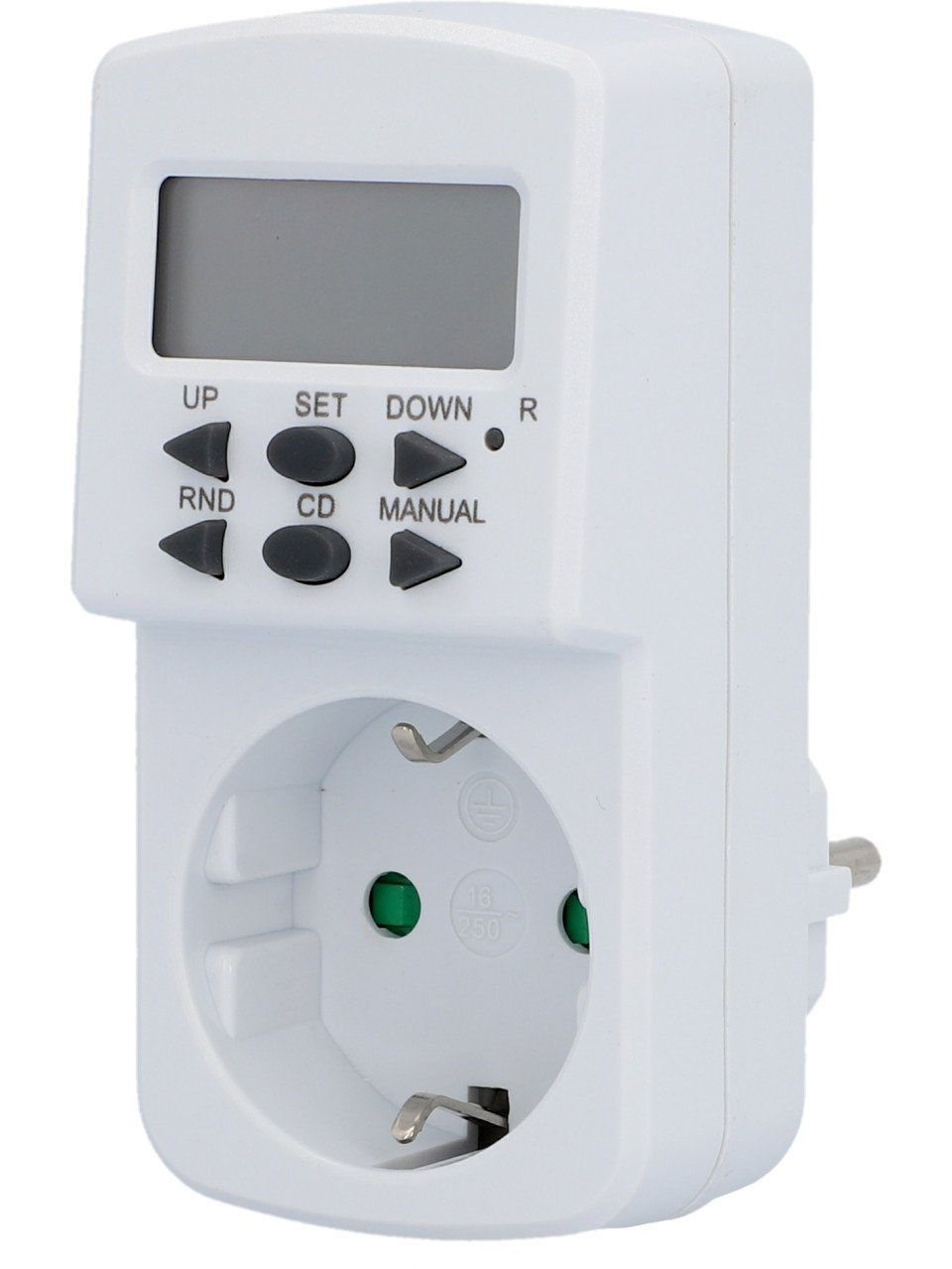 Rundstecker Wochenzeitschaltuhr max. 1800 Watt weiß