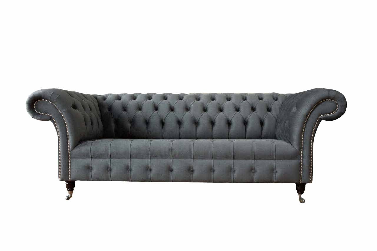 JVmoebel Chesterfield-Sofa, Chesterfield Klassisch Design Sitzer Couch Wohnzimmer Sofa 3