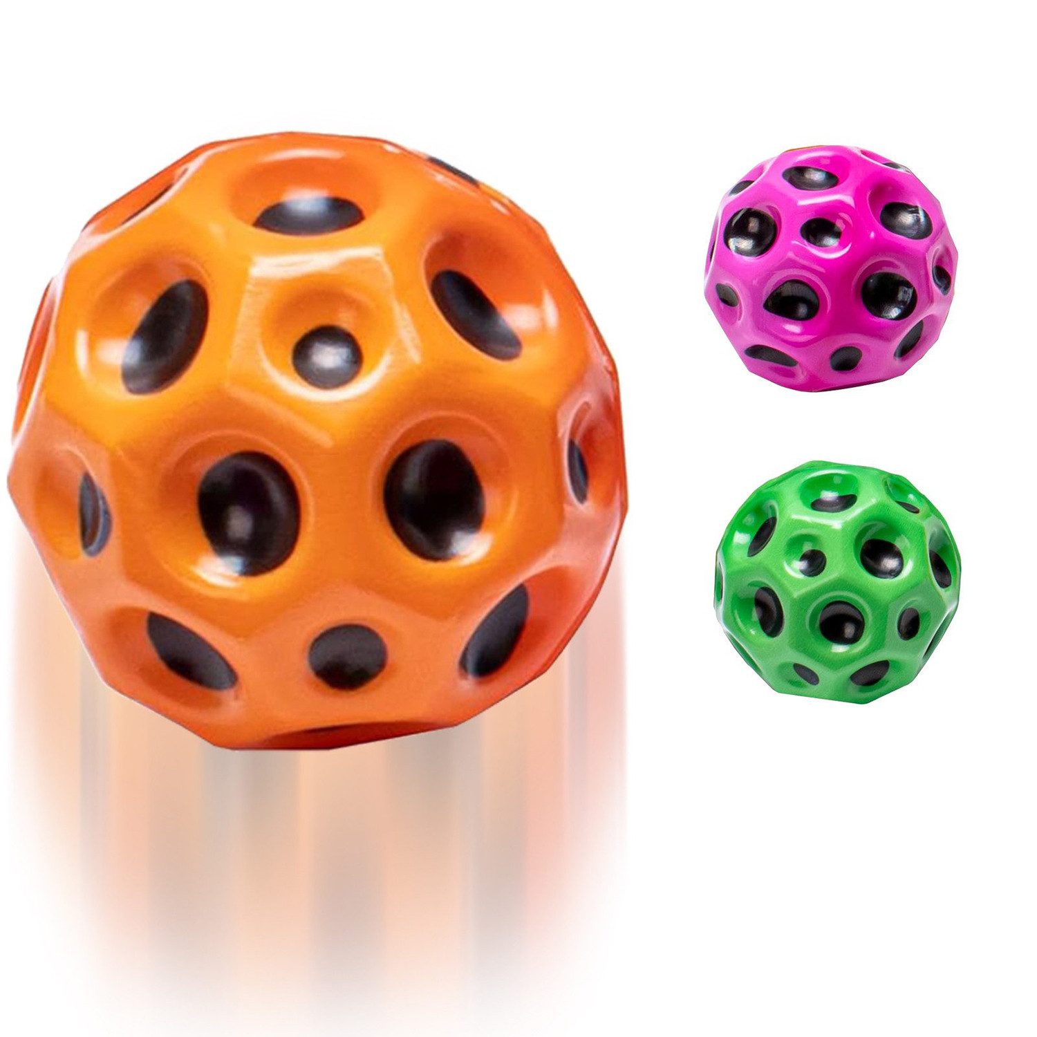 Spielball 3PCS Spielball Sportball, Hüpfbälle, Mini Bouncing Ball
