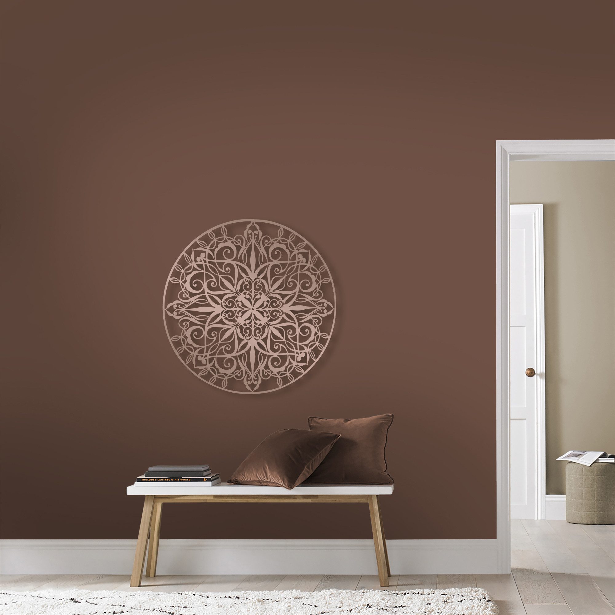 Art for the home Wandbild Mandala Rund, (1 St), Luxus Metal Art Wanddeko