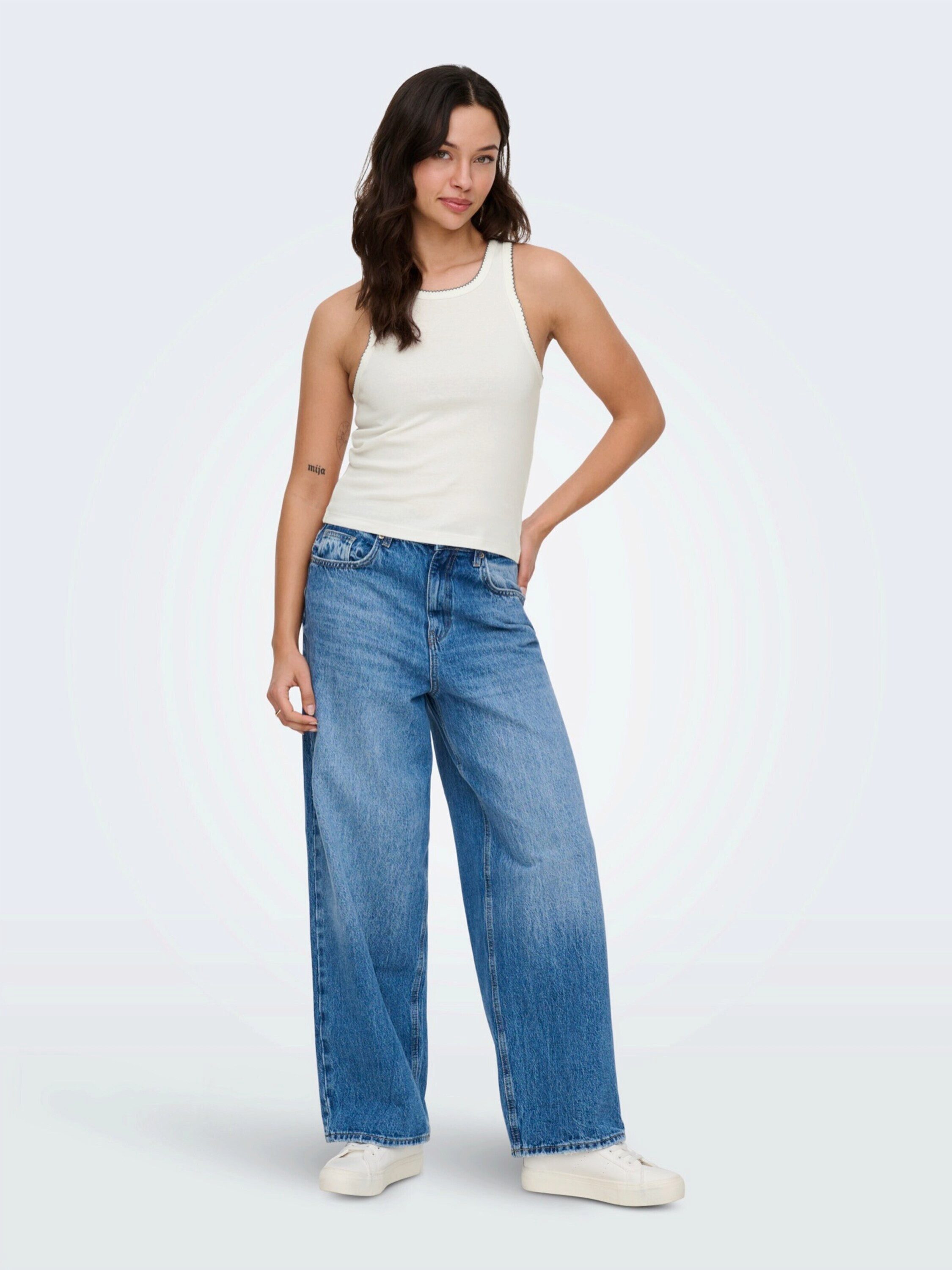 ONLY Shirttop ONLALLY (2-tlg) Plain/ohne Details