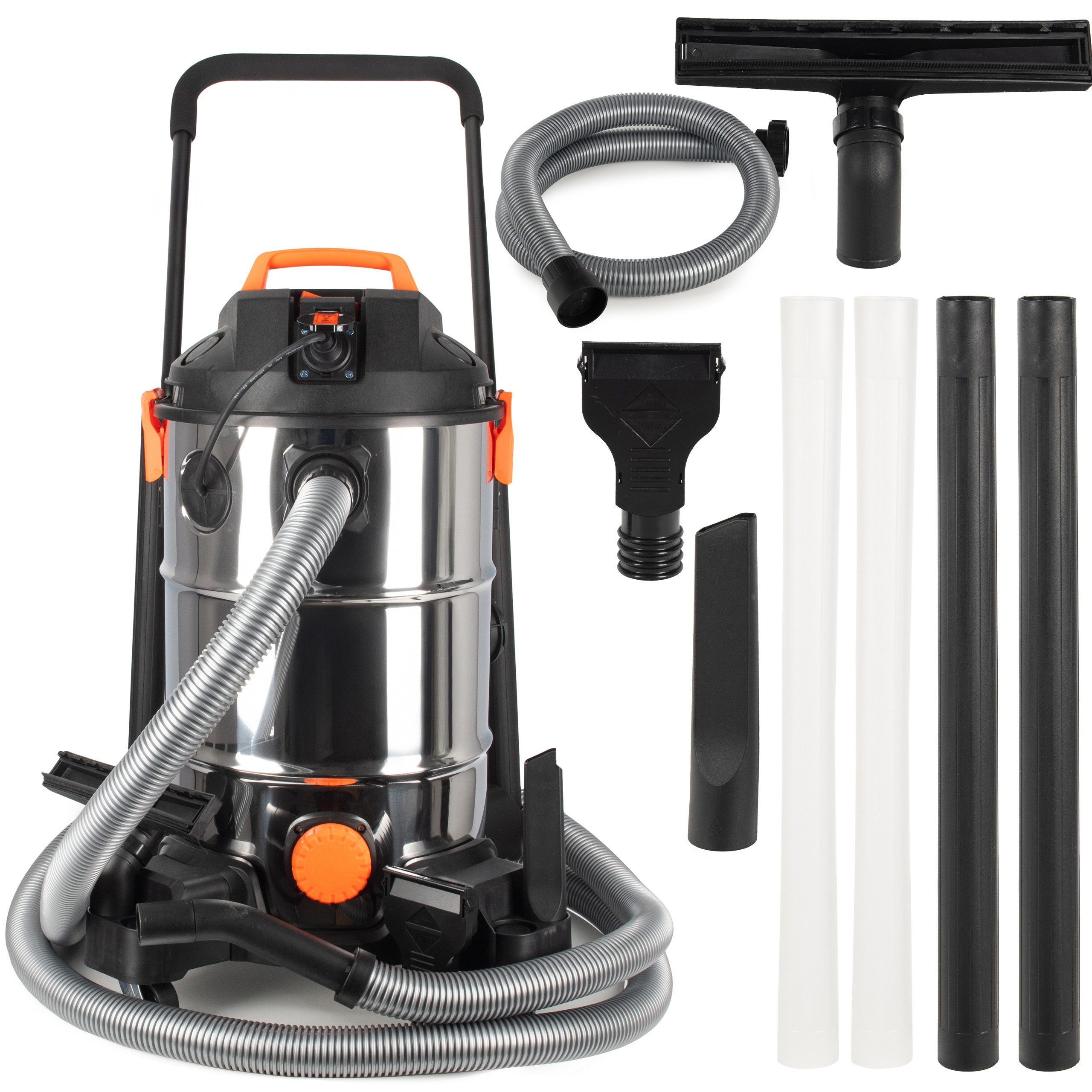 COIL Teichschlammsauger Schlammsauger, Poolreiniger Staubsauger, Teichreiniger, 1400 W, Tank (35l), Saugleistung: 18 KPa, + Entwässerungspumpe 600W