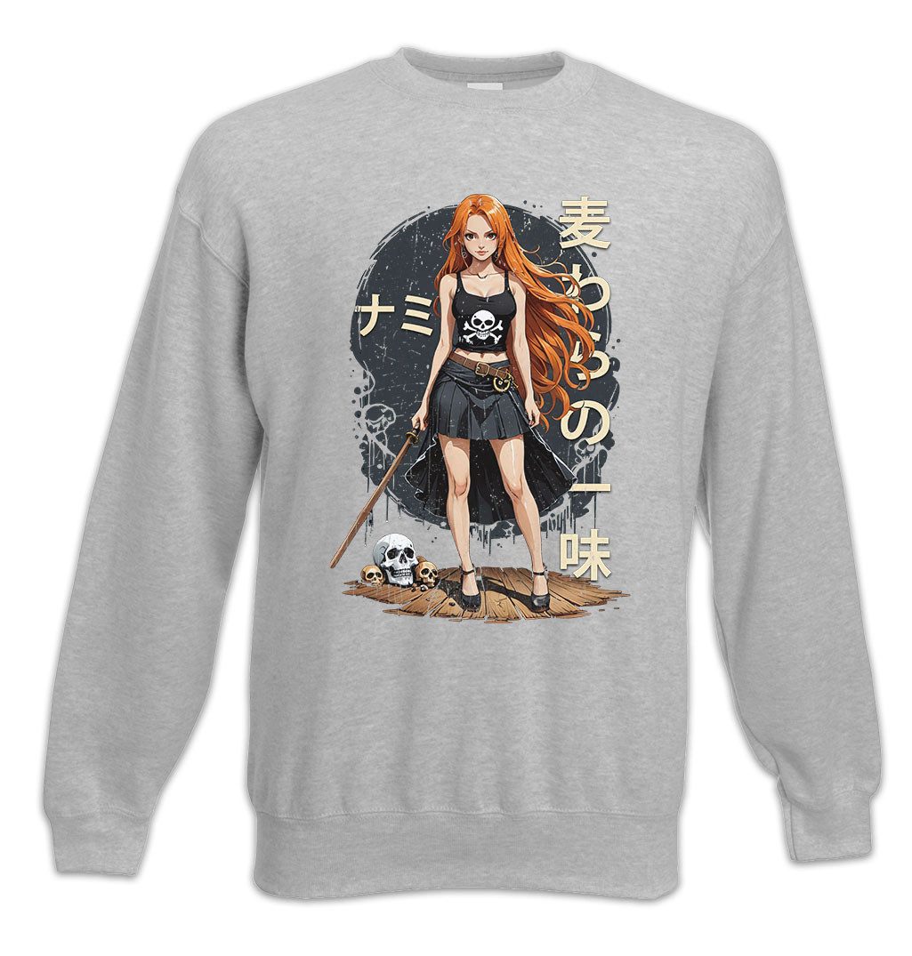 Sweatshirt Anime Nami Sweatshirt One Pirate Adventure Anime Piece D Luffy