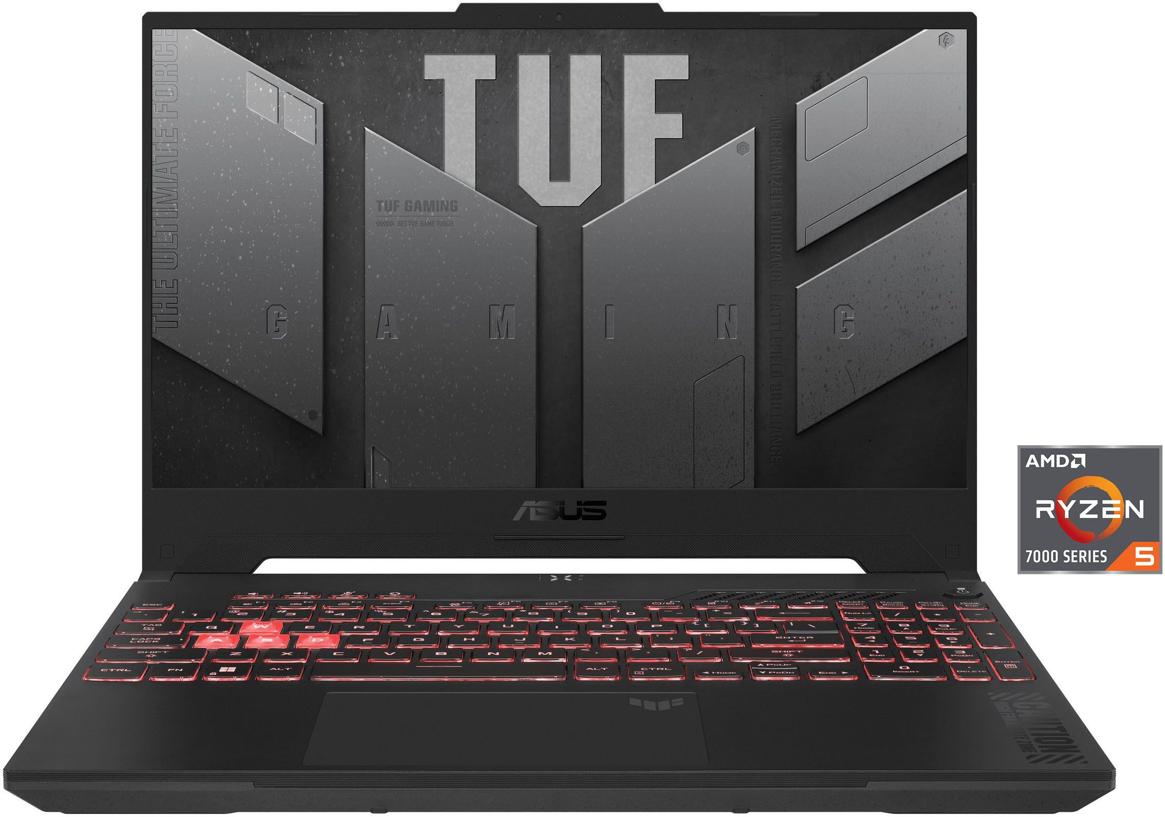 Asus TUF Gaming A15 Laptop, Full HD IPS-Display, 16GB RAM, Windows 11 Home, Gaming-Notebook (39,6 cm/15,6 Zoll, AMD Ryzen 5 7535HS)
