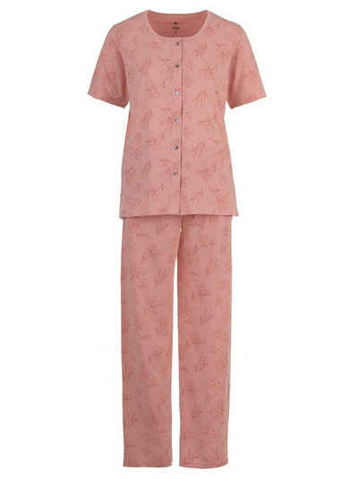 zeitlos Schlafanzug Pyjama Set Kurzarm - Floral