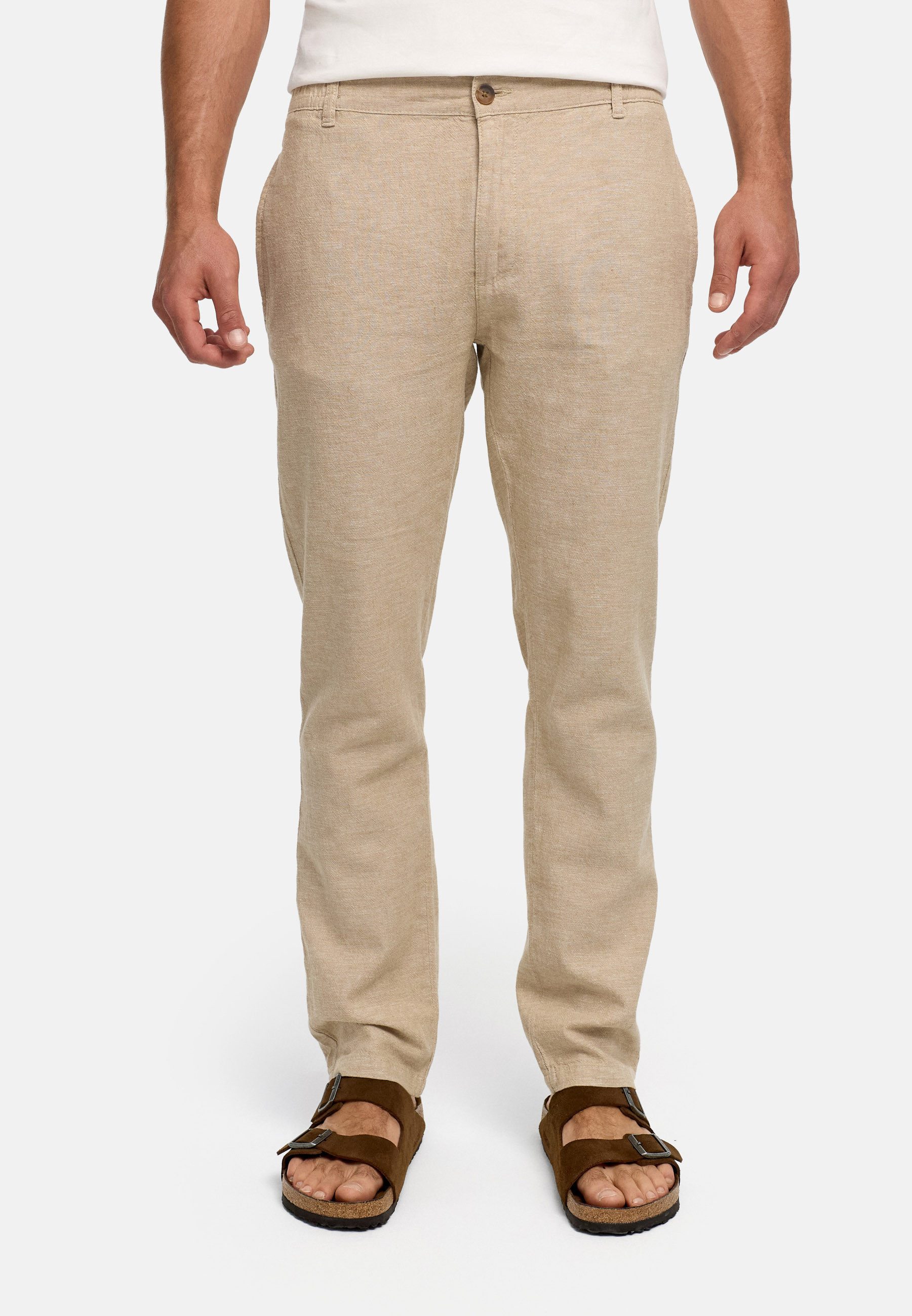 Indicode Leinenhose Herren Chinohose INLino aus Leinen-Baumwoll-Mix mit hoh günstig online kaufen