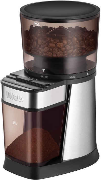 Unold Kaffeemühle Edel 28915, 150 W, Kegelmahlwerk, 250 g Bohnenbehälter