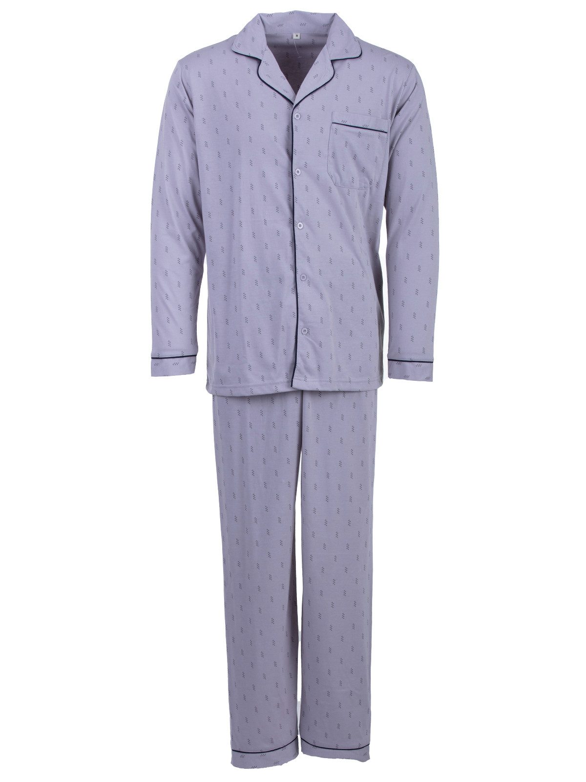 Henry Terre Schlafanzug Pyjama Set Langarm günstig online kaufen