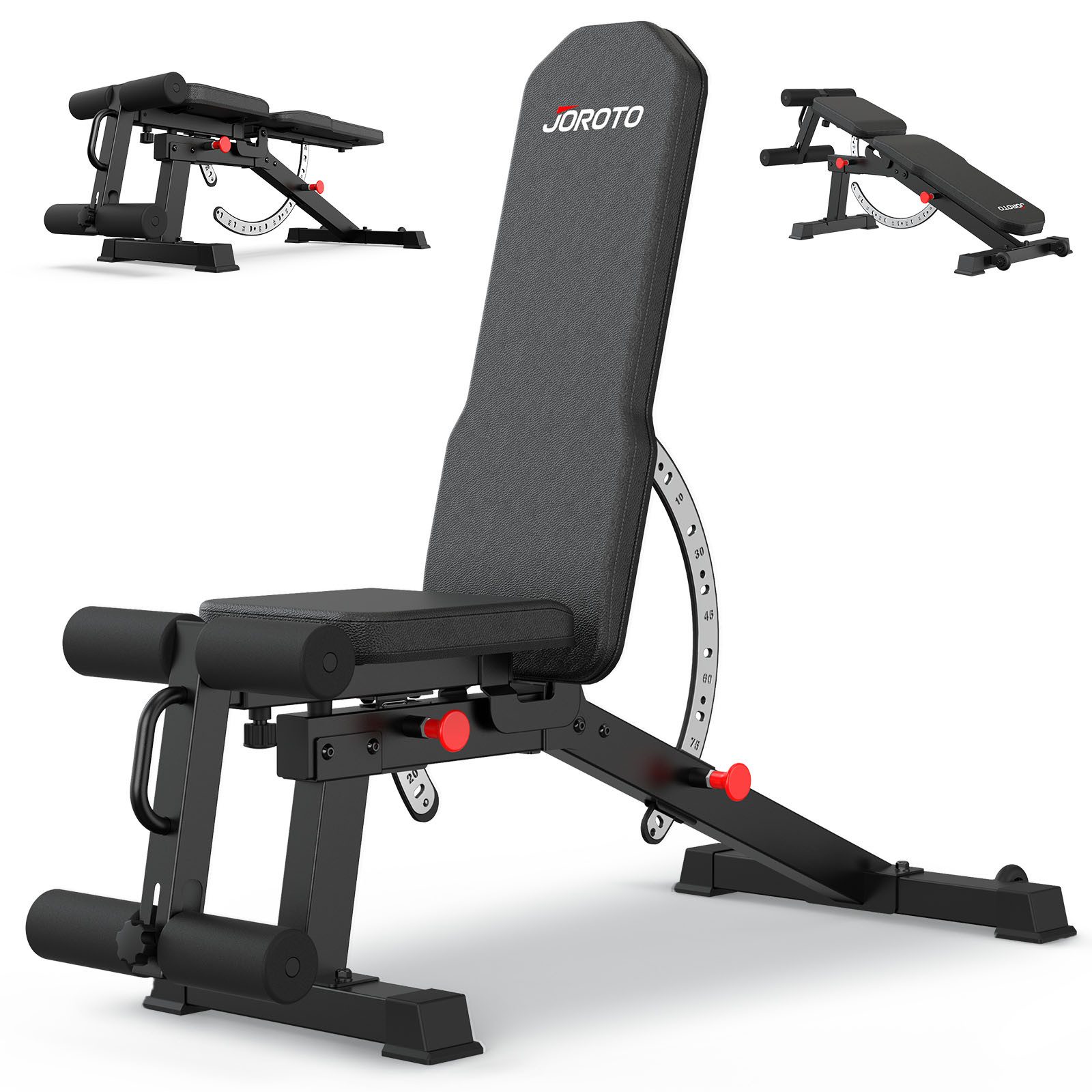 JOROTO Hantelbank Verstellbar Hantelbänke, Multifunktions Trainingsbank für Zuhause
