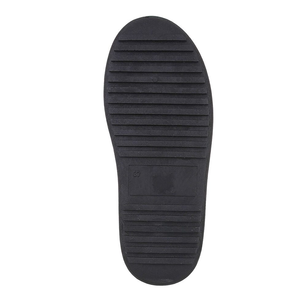 Ital-Design Damen Snowboots Freizeit Snowboots (87214462) Flach Plateaustiefeletten in Schwarz