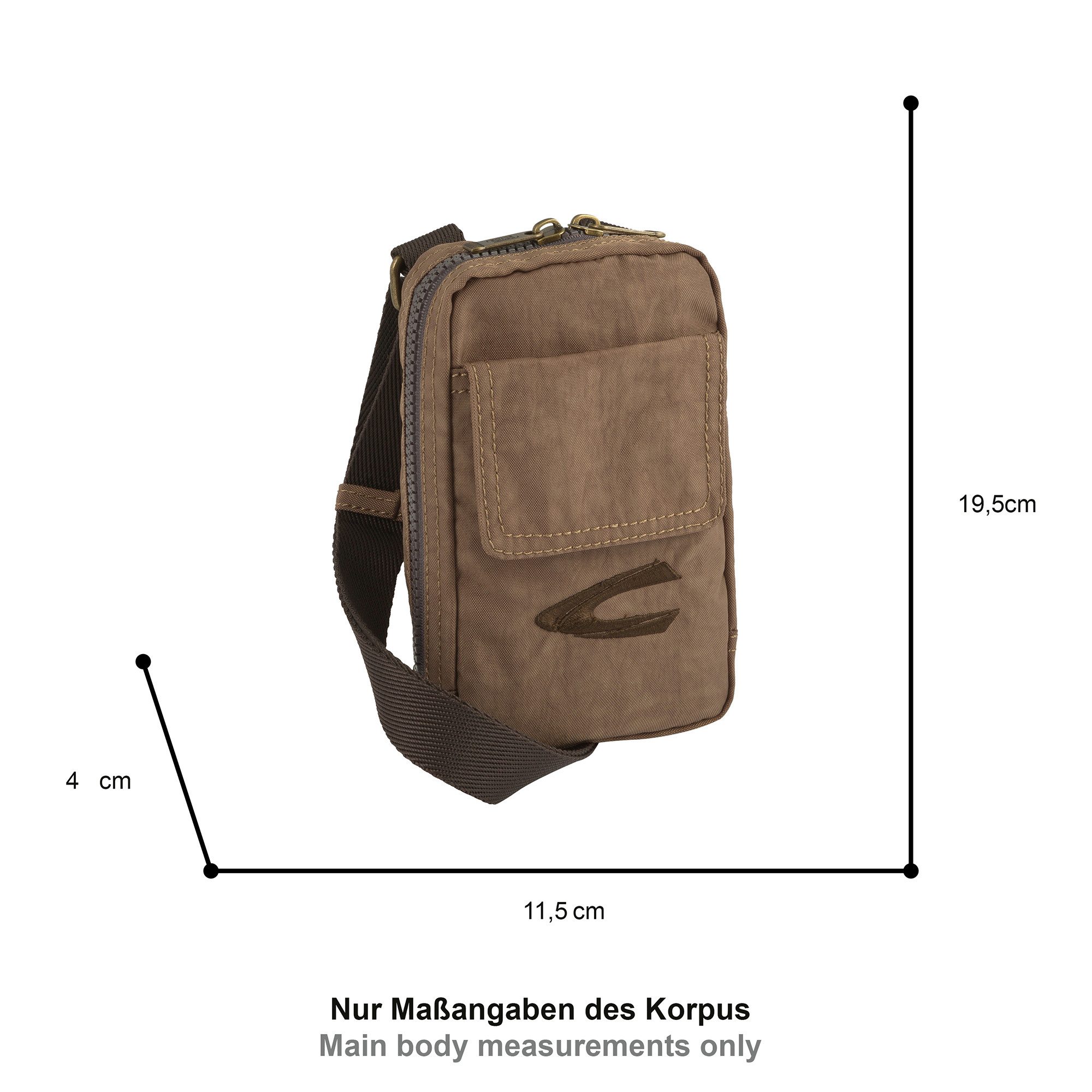 camel active Umhängetasche Journey, aus leichtem robusten Nylon, funktional perfekt für alle Lebenslagen