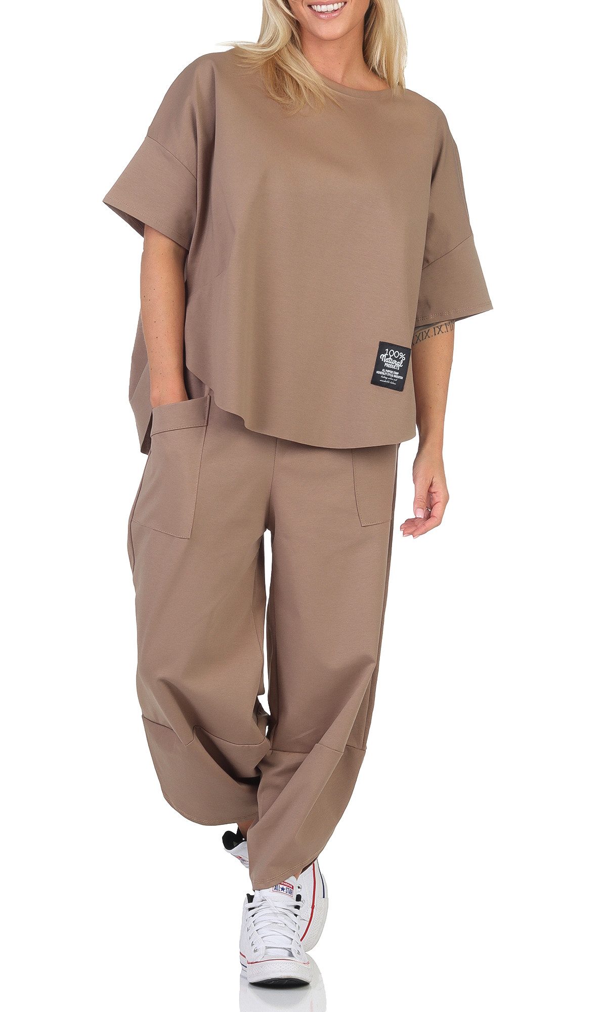 simaranda Jogginganzug Damen Jogginganzug 6170 36-42 Schlamm