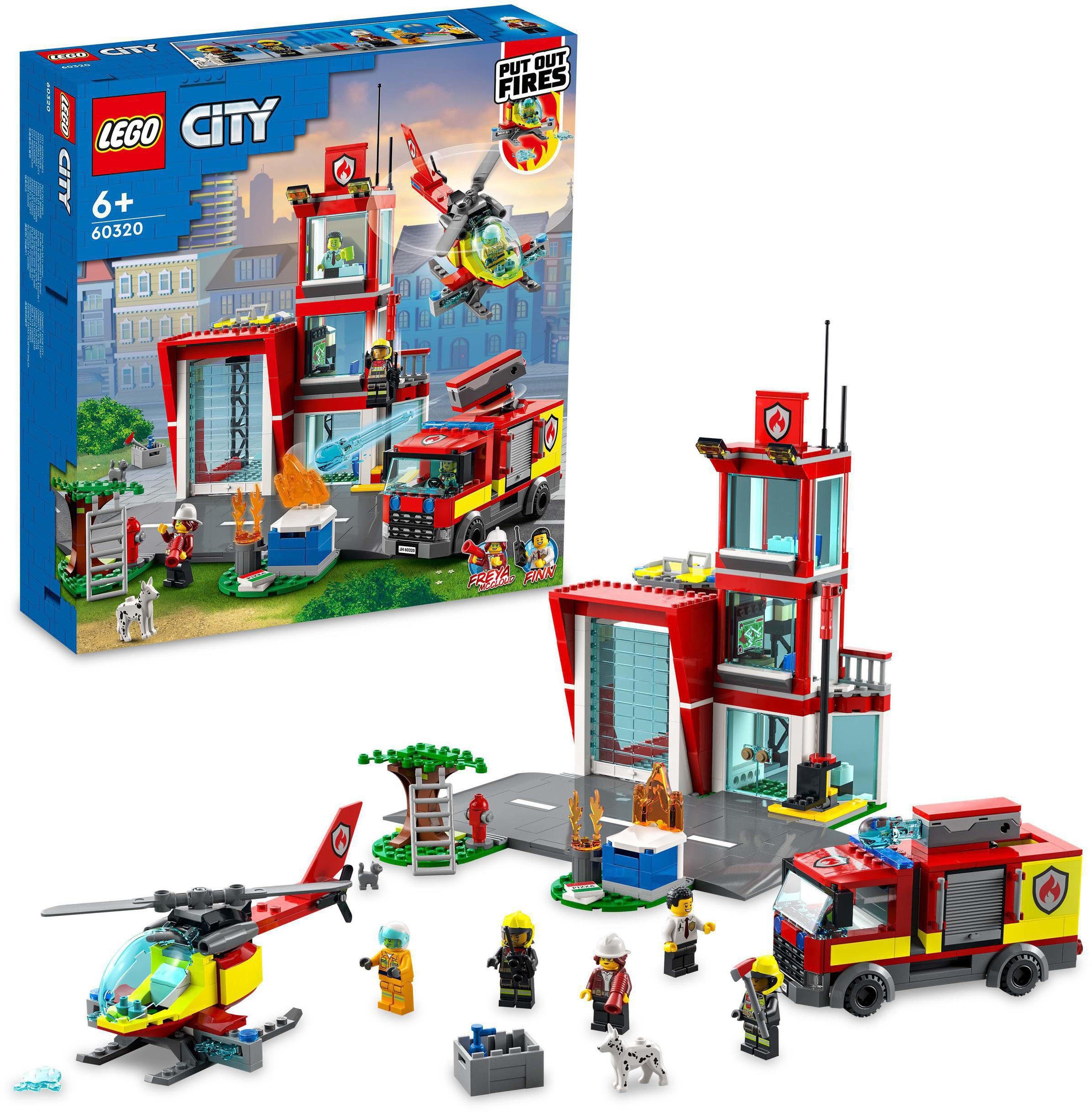 LEGO® Konstruktionsspielsteine Feuerwache (60320), LEGO® City, (540 St)