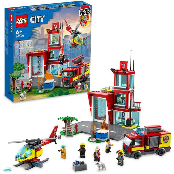 LEGO® Konstruktionsspielsteine Feuerwache (60320) LEGO® City (540 St)