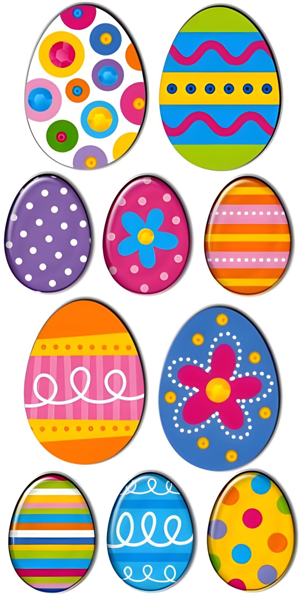 Sticker HEYDA 203780610 Stick-On's-MixOstereier 75 x165 cm