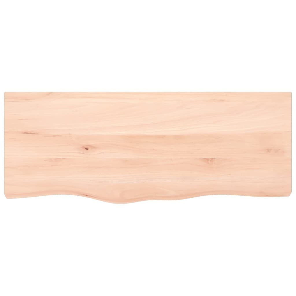 Unbehandelt 100x40x2 furnicato Massivholz Tischplatte Eiche cm