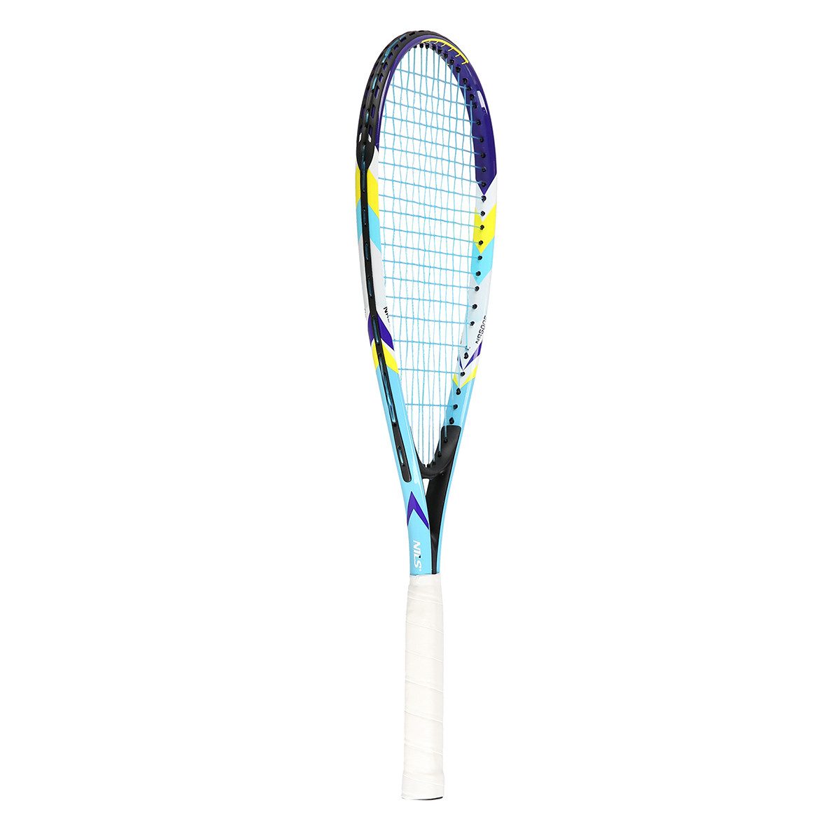 Nils Speed-Badmintonschläger Crossmintonschläger Set 2x Schläger blau 3x Federbälle Speed Badminton