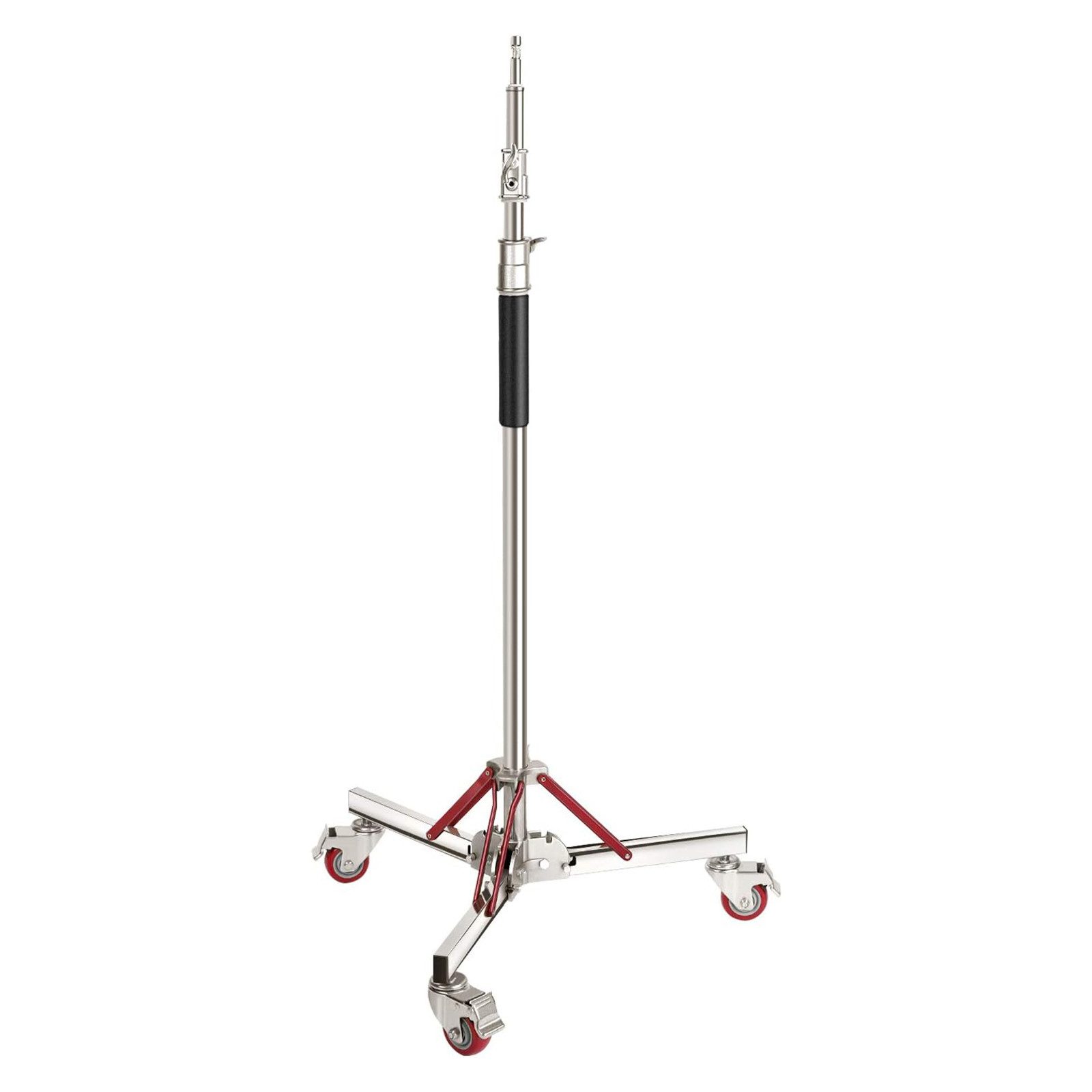 Neewer SC305W Profi Edelstahl-Lichtstativ mit Rollen 305cm Lampenstativ (höhenverstellbar von 130 bis 305 cm)