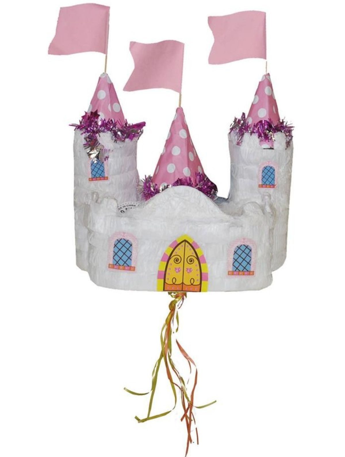 Funny Fashion Pinata Pinata 'Prinzessin Märchen Schloss' Weiß/Rosa, 30