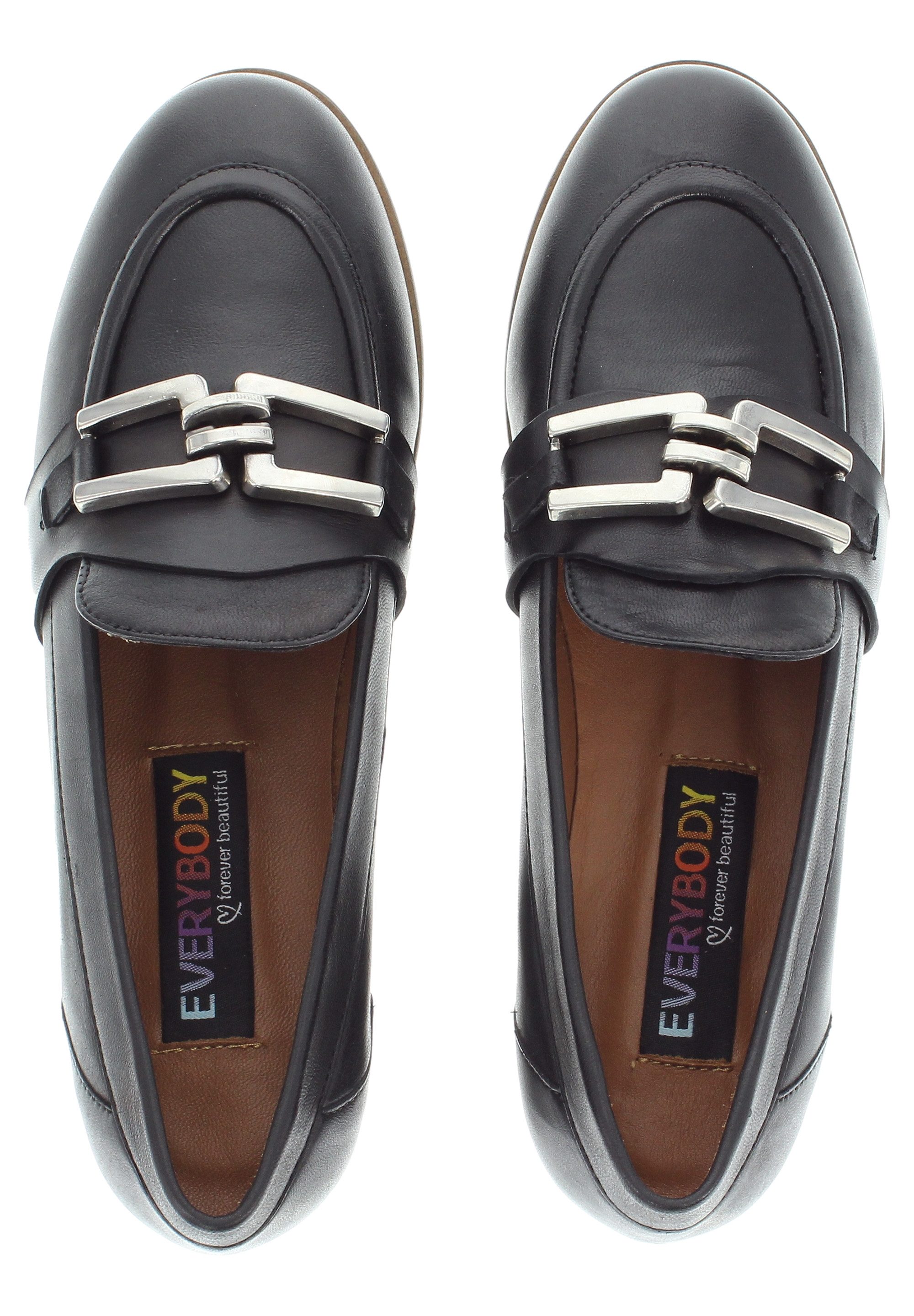 Everybody ALAIS - Lederslipper mit Designschnalle Schnürschuh