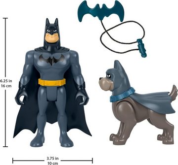 Fisher-Price® Actionfigur DC Super Pets Batman & Ace Set mit 2 beweglichen Figuren + Zubehör, (3-tlg)