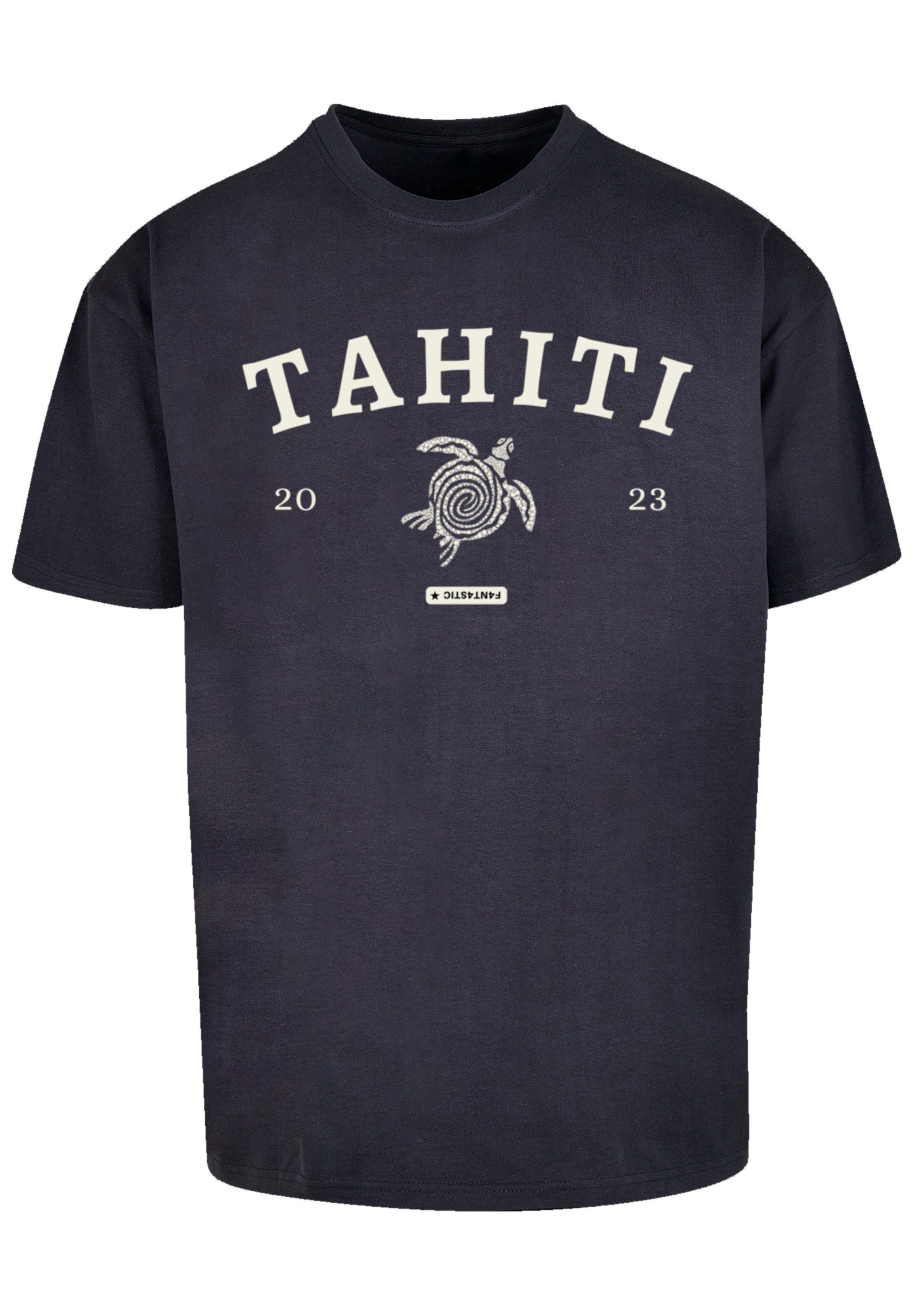 F4NT4STIC T-Shirt Tahiti Print, Weite Passform und überschnittene Schultern