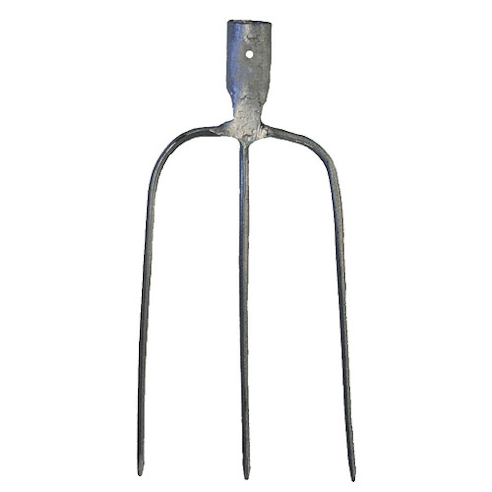 PROREGAL® Spatengabel Dunggabel Mistgabel Mistforke Heugabel Streugabel 3 Zinken, pulverbesc