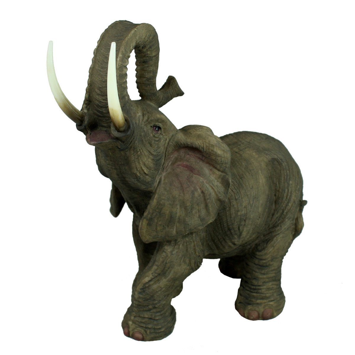 colourliving Tierfigur Wetterfest, Deko Elefant Elefant Figur Detailgetreu Dekofigur 30cm, Elefant Handbemalt