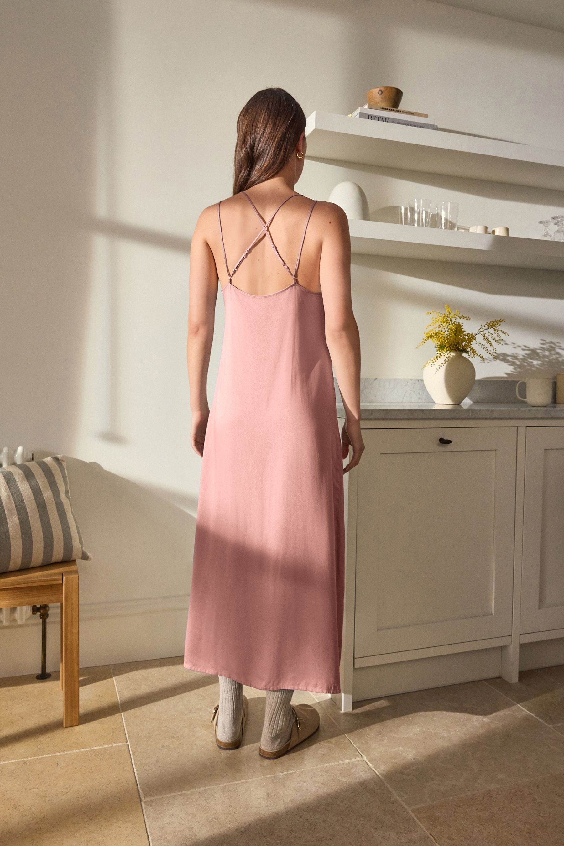 Next Maxislip Maxi-Unterkleid mit Spitzendetail (1-St) günstig online kaufen